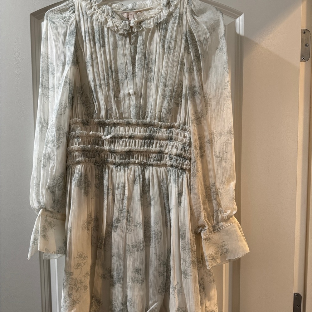 Rebecca Taylor 100% Silk Floral Dress